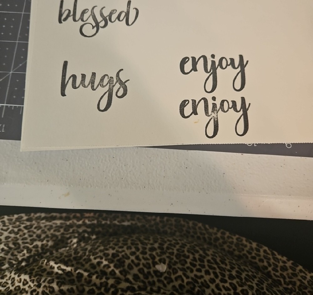 Clear Sentiment Stamp Set with Coordinating Die Cuts - Picture 2 of 4